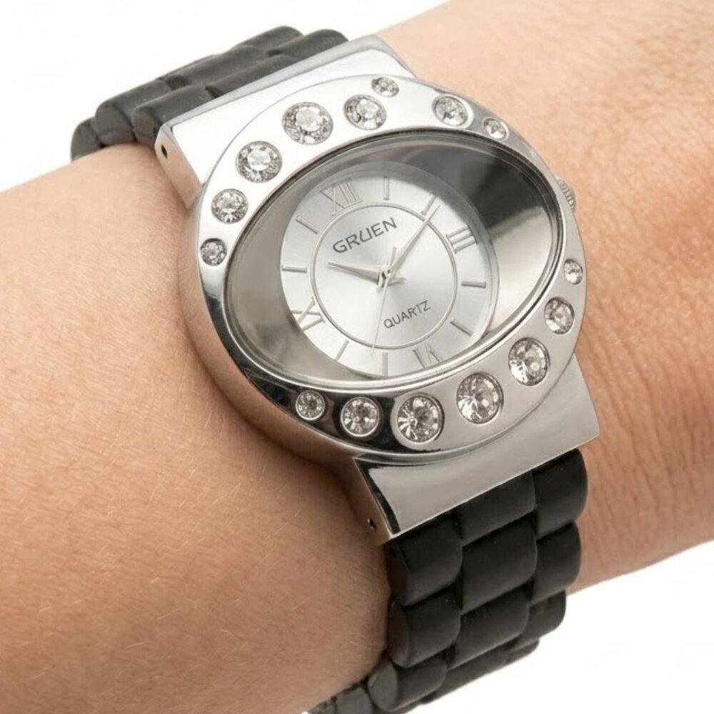 Black Watch with Crystal Accents